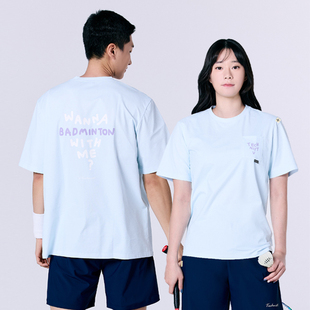 2025春夏新款Technist韩国羽毛球服男女同款速干运动短袖休闲T12