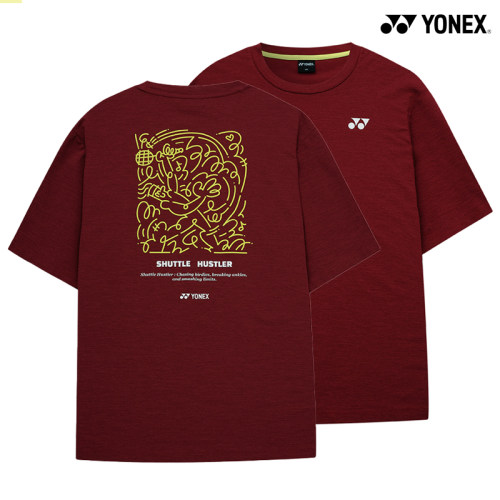 2025秋冬韩国YONEX尤尼克斯新款羽毛球服短袖男女款运动匹克球54