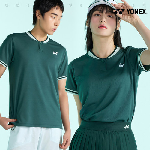 2025春夏新款YONEX尤尼克斯韩国网球服短袖男女款透气运动上衣T3