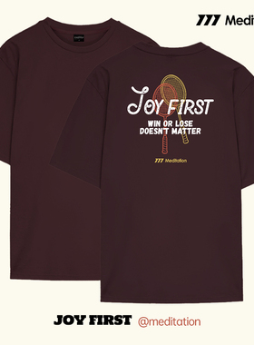 韩国2026春夏meditation新品羽毛球服短袖男女同款运动速干T上衣