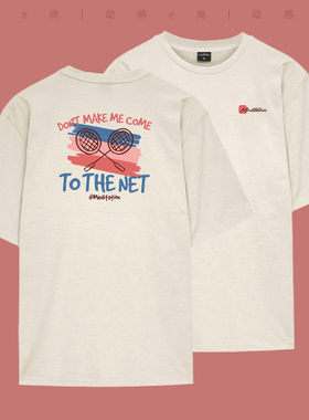 韩国2025春夏meditation新品羽毛球服短袖男女同款运动速干T恤3