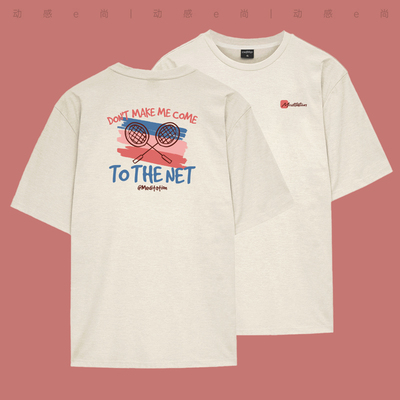 韩国2025春夏meditation新品羽毛球服短袖男女同款运动速干T恤3