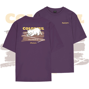 韩国2025秋冬meditation新品羽毛球服短袖男女同款运动速干T恤7