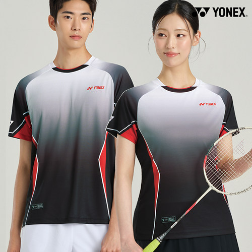 2026秋冬韩国YONEX尤尼克斯新款羽毛球服短袖男女款速干运动T恤17