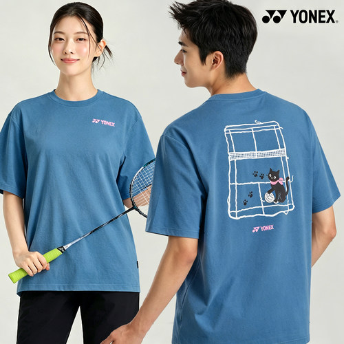2026秋冬韩国YONEX尤尼克斯新款羽毛球服短袖男女同款运动速干T48