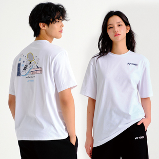 2025秋冬韩国YONEX尤尼克斯新款羽毛球服短袖男女款运动匹克球T35