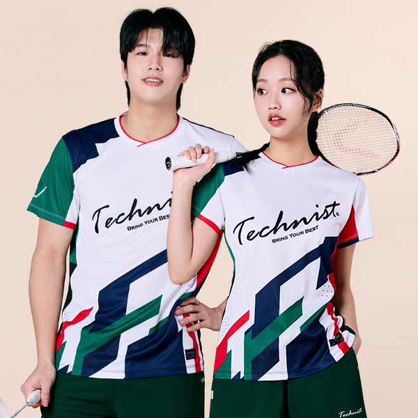 2025春夏新款Technist韩国羽毛球服男女运动速干透气短袖速干T26