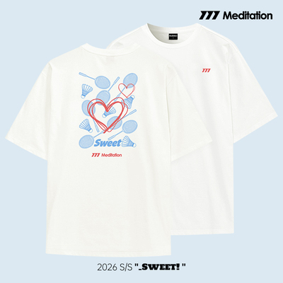 韩国2026春夏meditation新品羽毛球服短袖男女同款运动速干T恤28