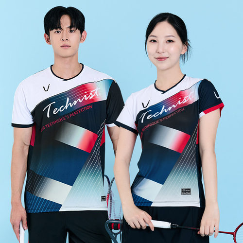 2025秋冬新款Technist韩国羽毛球服男女运动速干透气短袖上衣T07