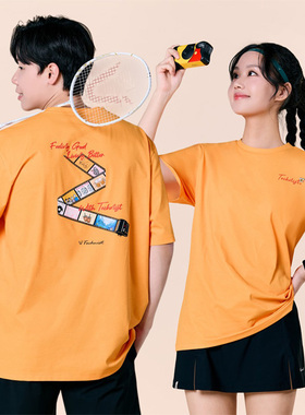 2025春夏新款Technist韩国羽毛球服男女同款速干运动短袖休闲T15