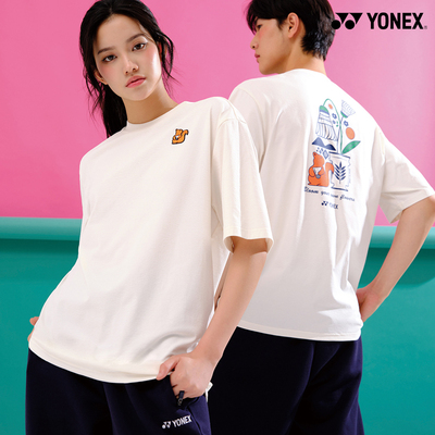 2025秋冬韩国YONEX尤尼克斯新款羽毛球服短袖男女款运动匹克球T34