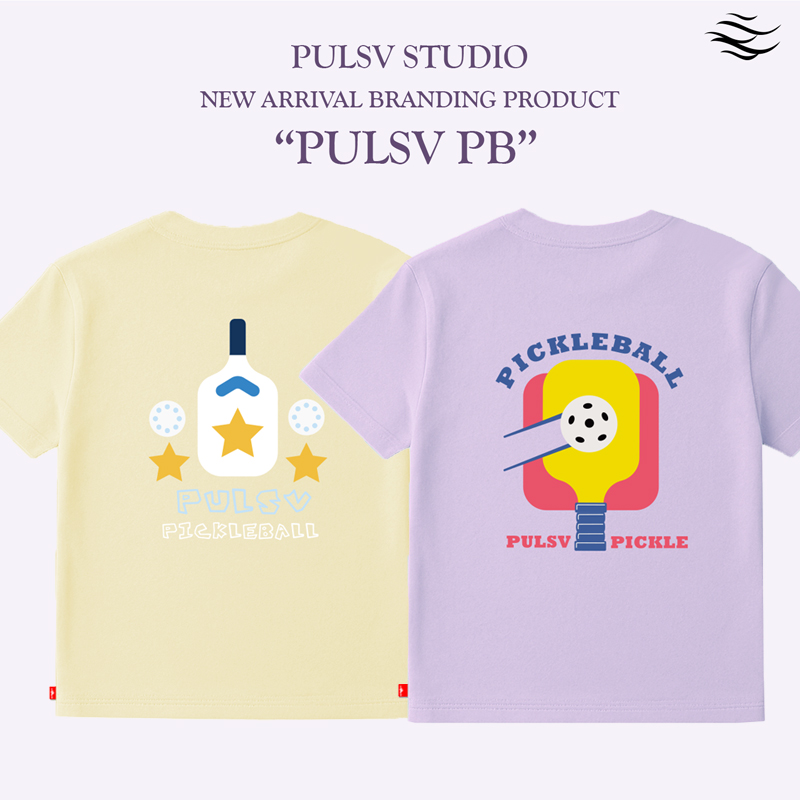 2025秋冬新品PULSV韩国匹克球服运动潮品男女同款速干短袖上衣2