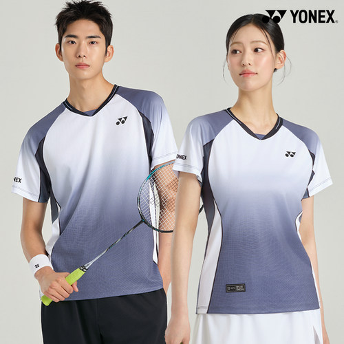 2026秋冬韩国YONEX尤尼克斯新款羽毛球服短袖男女款速干运动T恤1