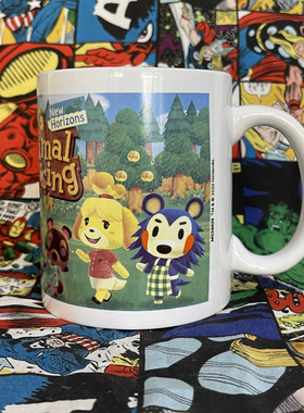 动物森林森友会Animal crossing可爱卡通陶瓷杯马克杯水杯咖啡杯