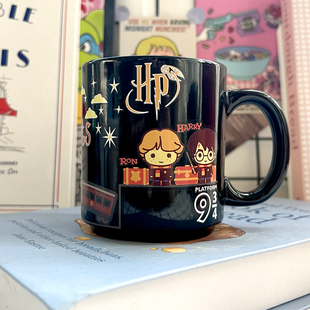 美国进口哈利波特HarryPotter9/4/3车站魁地奇变色陶瓷水杯咖啡杯