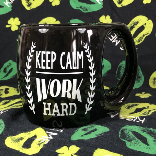 KeepCalmWorkHard陶瓷马克杯