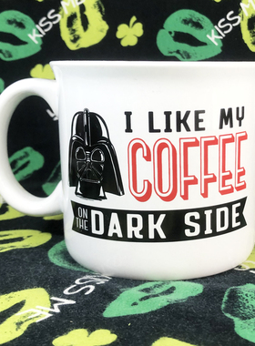 美国进口星球大战starwars黑武士陶瓷杯马克杯水杯咖啡杯创意白色