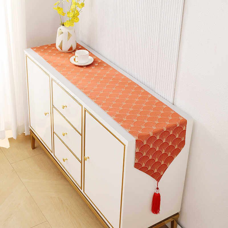 桌旗轻奢高级感现代简约餐桌布艺长条茶几电视柜盖巾床尾巾可定制,居家布艺,桌旗,淘宝优惠券,粉丝福利购,淘宝优惠卷