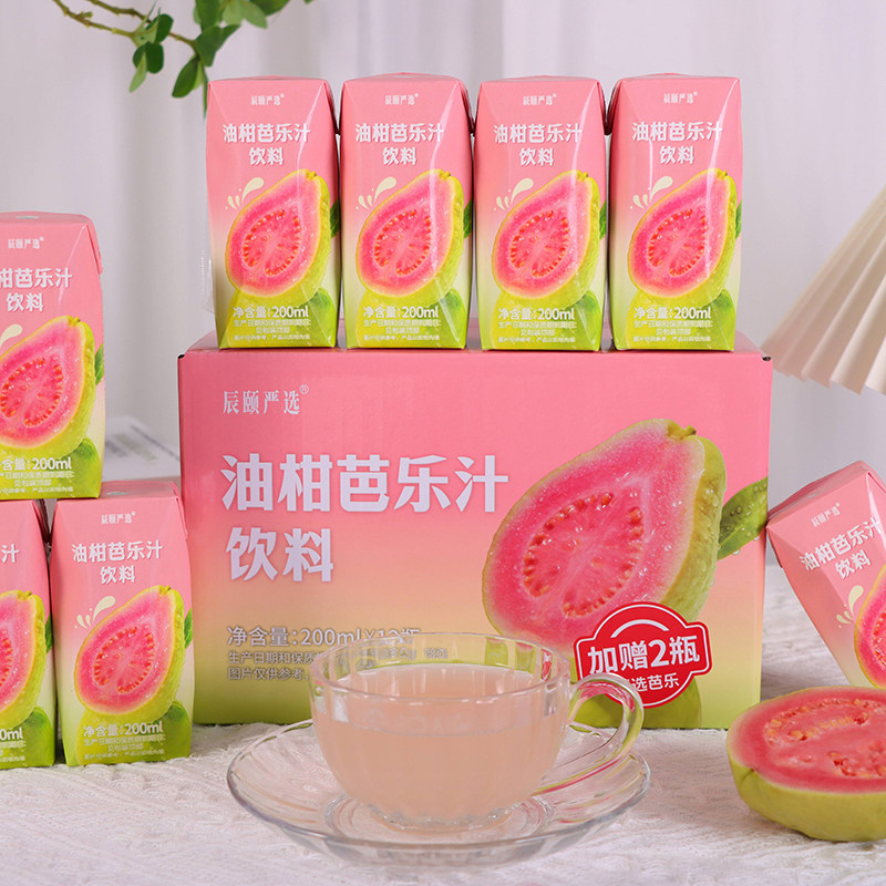 辰颐物语油柑芭乐汁夏季休闲饮品瓶装 1箱*10瓶图片