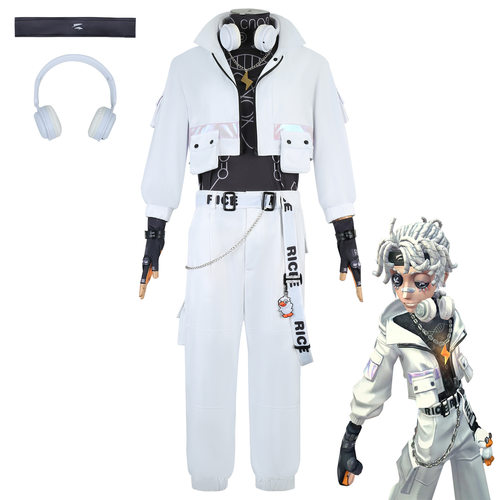小黄鸭联动第五人格cos囚徒Rice新时装游戏同款cosplay服装男假发