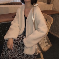 Real price V-neck cashmere cardigan long sleeve cashmere coat