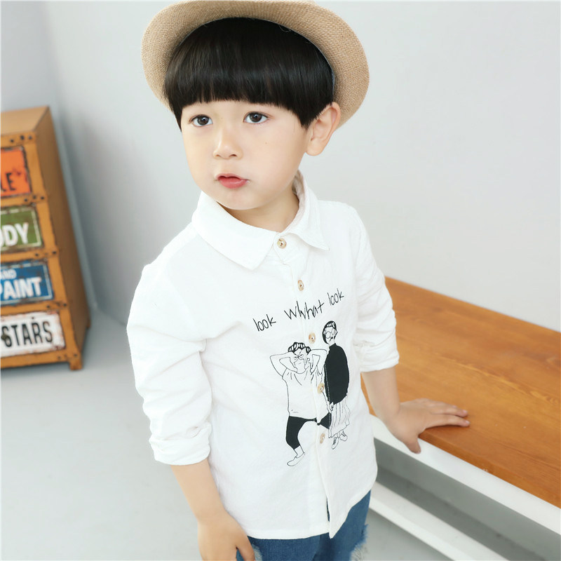 Chemise garcon à manche longue - Ref 2077277 Image 1