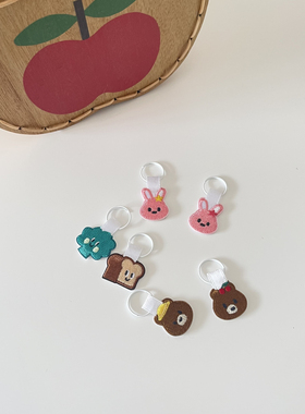 限时包邮！独家定制 儿童左右脚区分鞋扣  鞋子刺绣装饰挂件