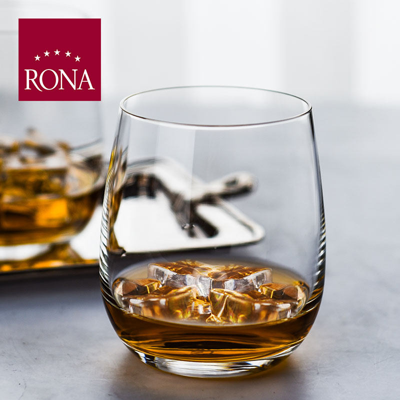 rona捷克进口水晶杯透明玻璃威士忌杯欧式家用古典杯冷饮杯柠檬杯