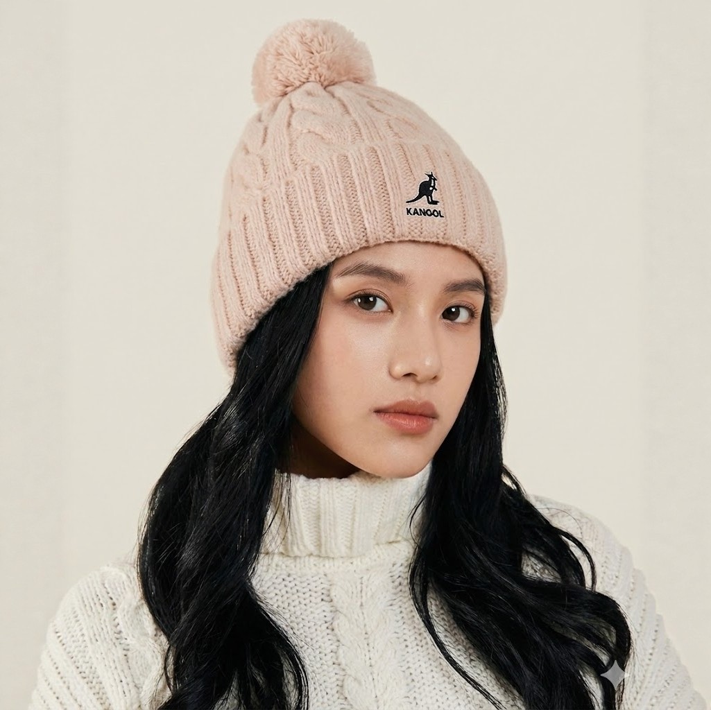 Kangol Pom Pom Beanie 袋鼠秋冬蓬蓬冷帽绒球不扎头针织帽毛线帽