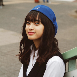 袋鼠帽子羊毛网眼泫雅王嘉尔同款 贝雷帽画家帽鸭舌帽 504 Kangol
