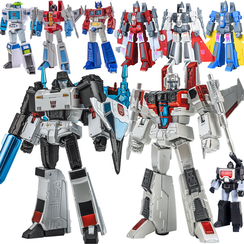 奥迪双钻变形金刚AAE镜像威震天套装玩具男孩可动人偶手办红蜘蛛