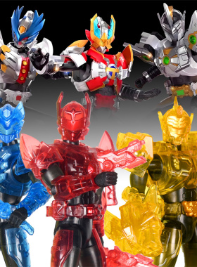 奥迪双钻铠甲勇士刑天小队铠装盲盒第二弹飞影侠拼装人偶玩具礼物