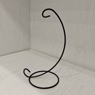 微景观吊瓶铁挂架卡通娃娃摇篮吊钩支架铁艺生态瓶挂钩架子置物架