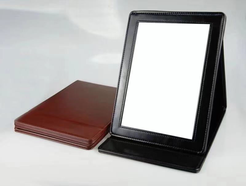 高档沙发皮镜子珠宝店柜台销售观赏美人镜折叠镜化妆镜