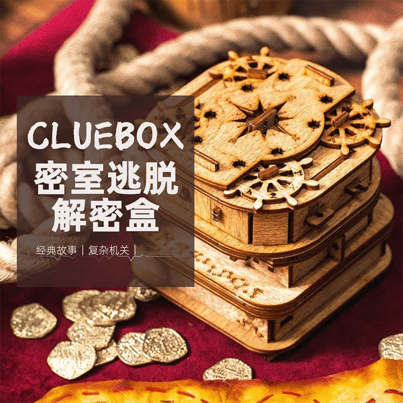 gm同款puzzle box解密盒戴维琼斯储物柜密室逃脱十级难度解谜玩具