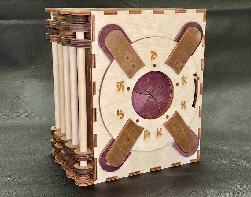 达芬奇密码书puzzle解密超难解压玩具codexsilenda盒木质十级难度