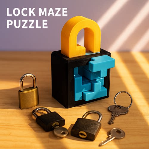 新款《迷宫锁》puzzle10级难度成人解压益智玩具高品质收藏
