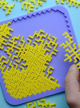 几何拼图异形彩色地狱拼图超难烧脑迷宫拼图puzzle自虐送成人解压