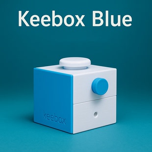 gm同款《Keebox Blue》 十级难度益智烧脑Puzzle机关盒解谜玩具