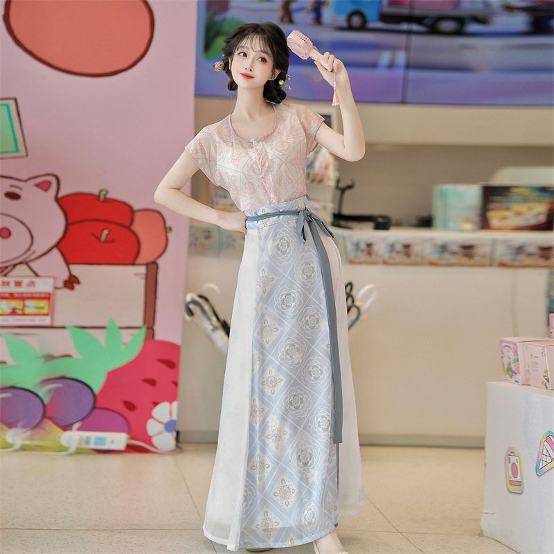 薄款破裙唐褙娇颜原创夏季日常新款汉服2025唐制子_古装汉虞葵女