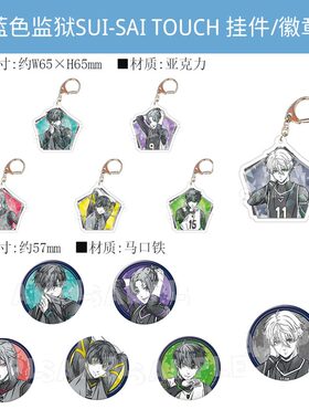 有货日本正版蓝色监狱sui-sai touch徽章挂件文件夹 周边谷子