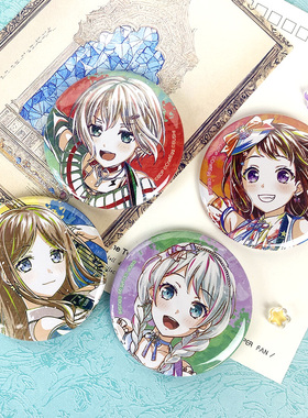 日本正版 少女乐团派对 水彩Ani-Art 第5弹 徽章盲盒 周边谷子