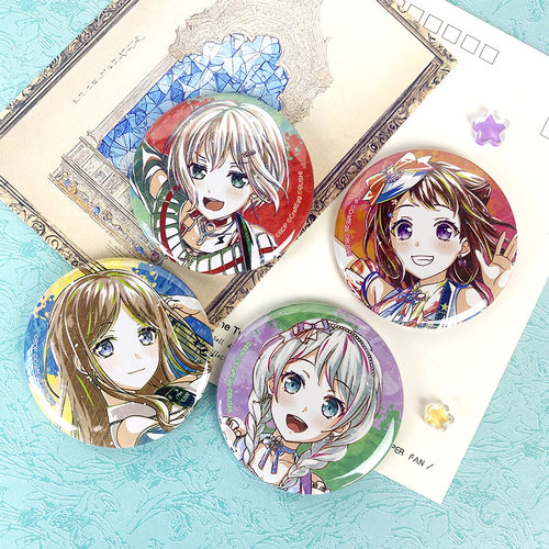 日本正版 少女乐团派对 水彩Ani-Art 第5弹 徽章盲盒 周边谷子