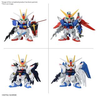 有货 万代 SD BB战士 C.E.命运的对决套装 高达 拼装模型