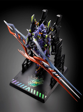 有货 万代 MB 新世纪福音战士 EVA初号机 30周年 盖乌斯之枪 成品