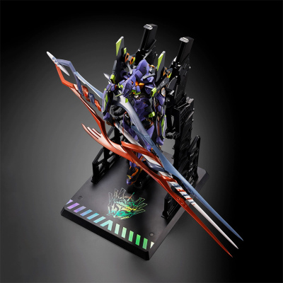 有货 万代 MB 新世纪福音战士 EVA初号机 30周年 盖乌斯之枪 成品