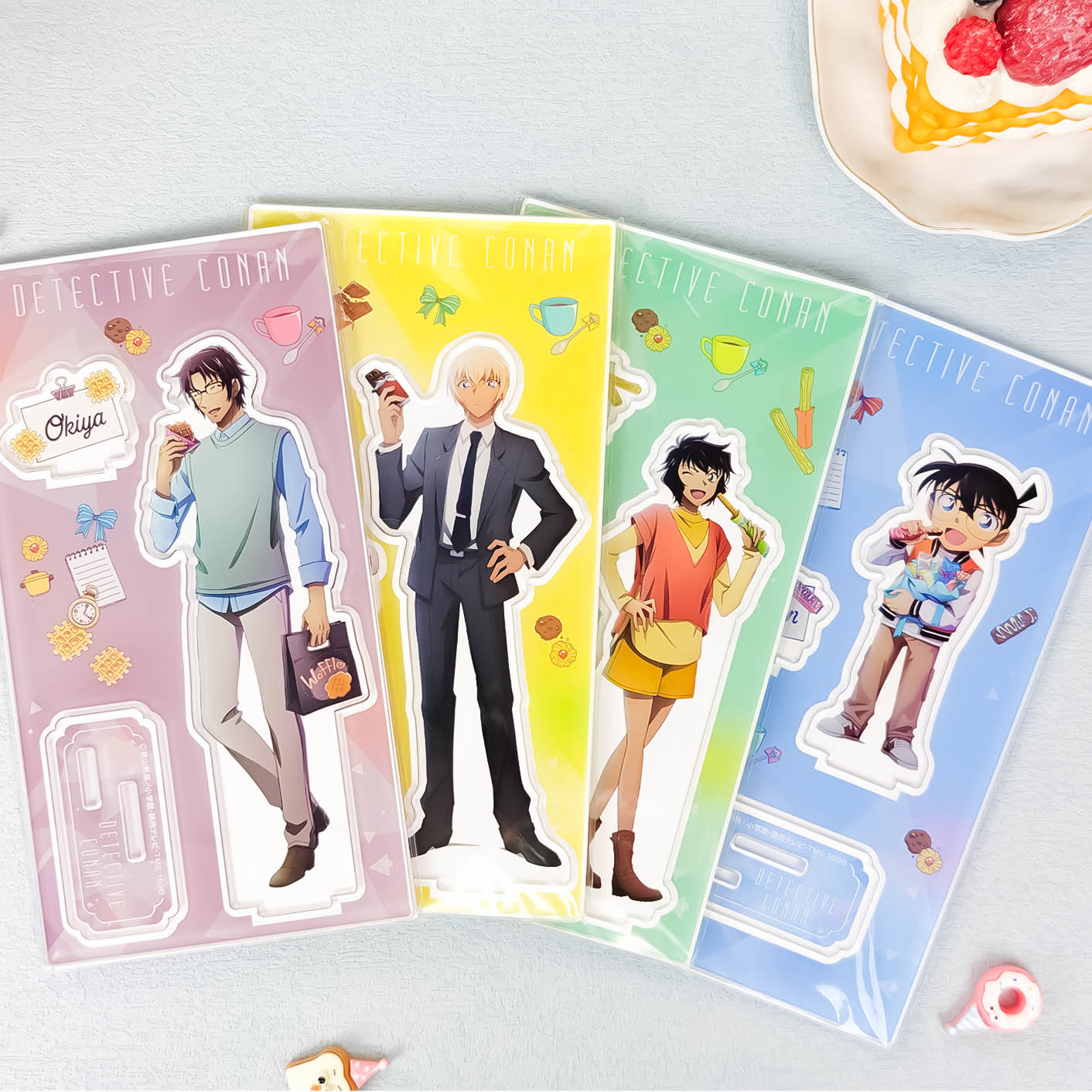 TMS正版 名侦探柯南休闲时光ver徽章吧唧套装文件夹立牌周边谷子