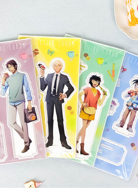 TMS正版 名侦探柯南休闲时光ver徽章吧唧套装文件夹立牌周边谷子