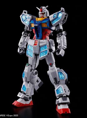 万代 HG 1/144 大阪世博会 RX78F00E 横滨元祖 玻璃羽翼 拼装模型