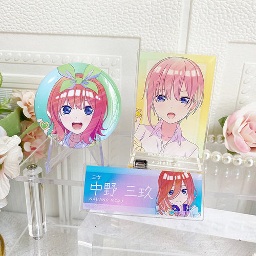 有货 日本正版 五等分的花嫁 Ani-Art clear徽章立牌铭牌盲盒周边